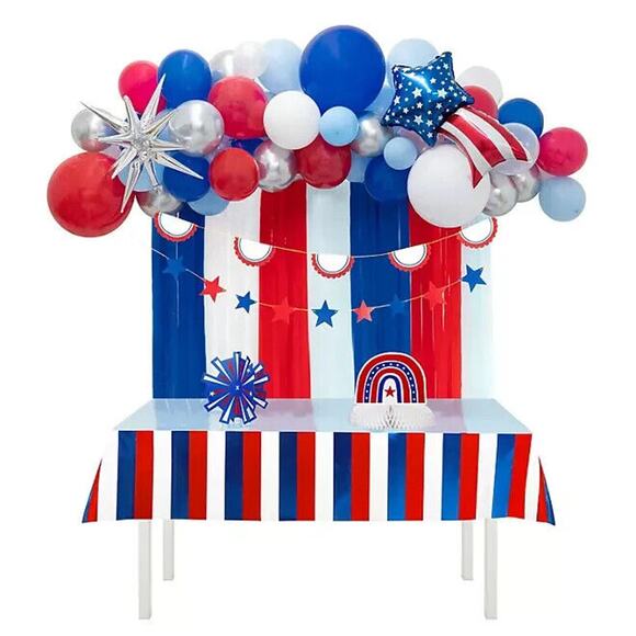Stars & Stripes Patriotic Party Decorating Kit - Picture 1 of 10